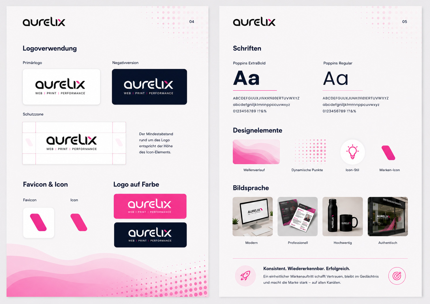 Corporate-Identity Beispielseite Elementor
