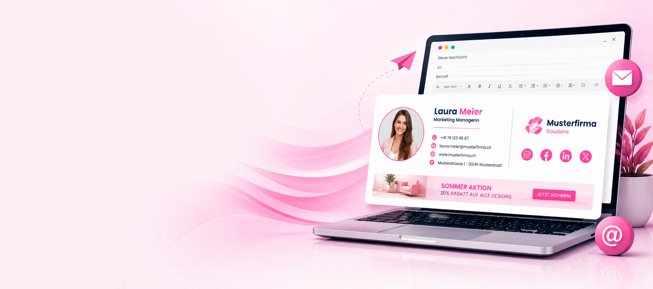 Header HTML Signatur