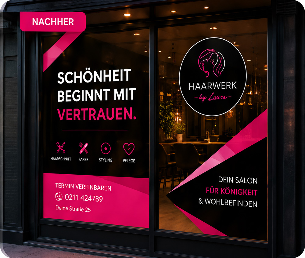 Schaufenster nachher