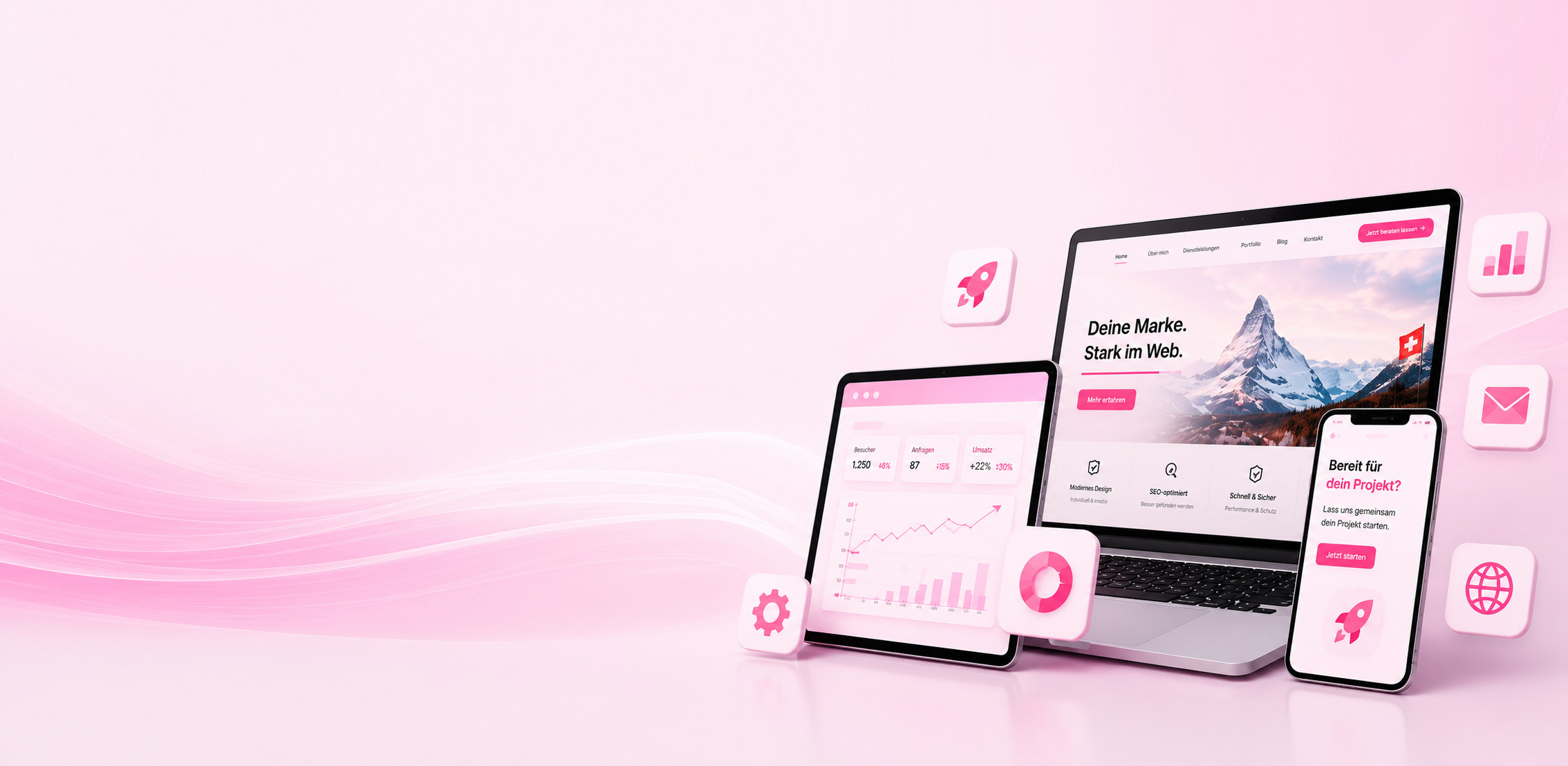 Header aurelix von Grafik bis Webdesign